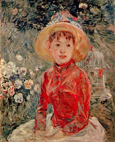 Berthe Morisot Young Girl with Cage China oil painting art